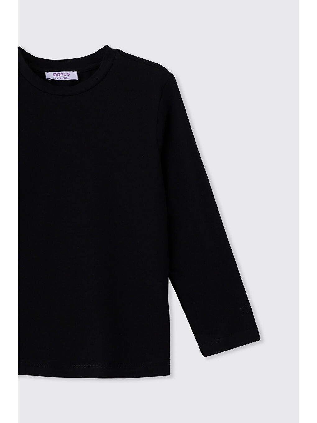 Kız Çocuk Uzun Kollu Siyah Tişört-2