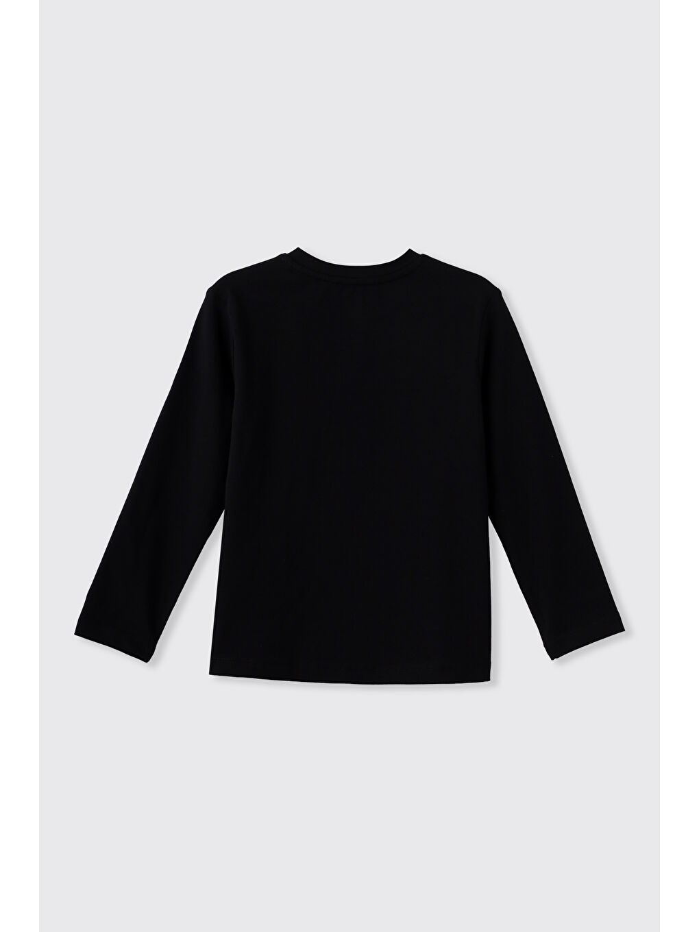 Kız Çocuk Uzun Kollu Siyah Tişört-3