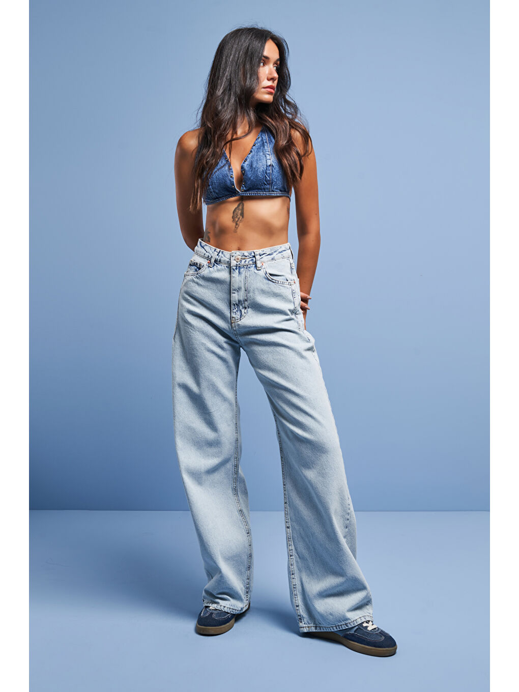 Mavi Kadın Snow Jean Rengi Olea Straight Fit Denim