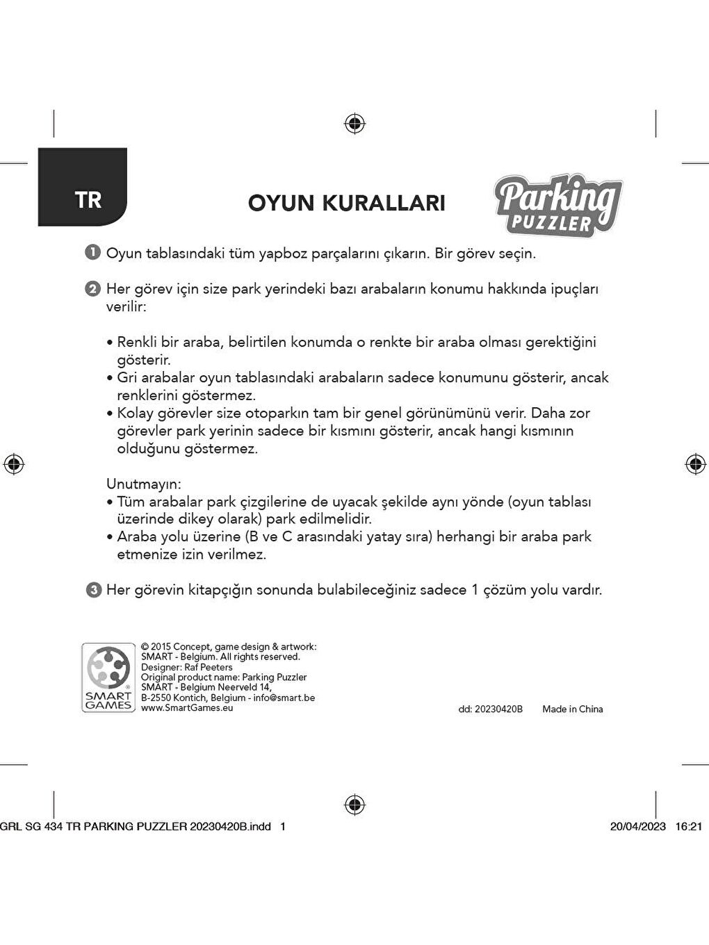 SmartGames Karışık Parking Puzzler Zeka Oyuncağı - 7