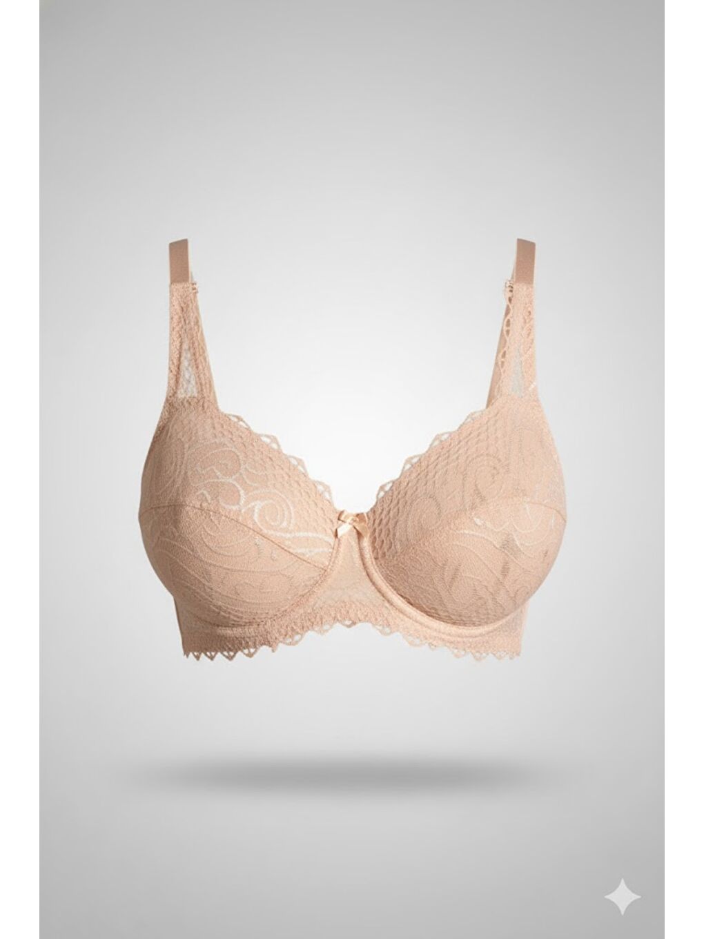 Bej Desteksiz Sütyen C18040 Ten