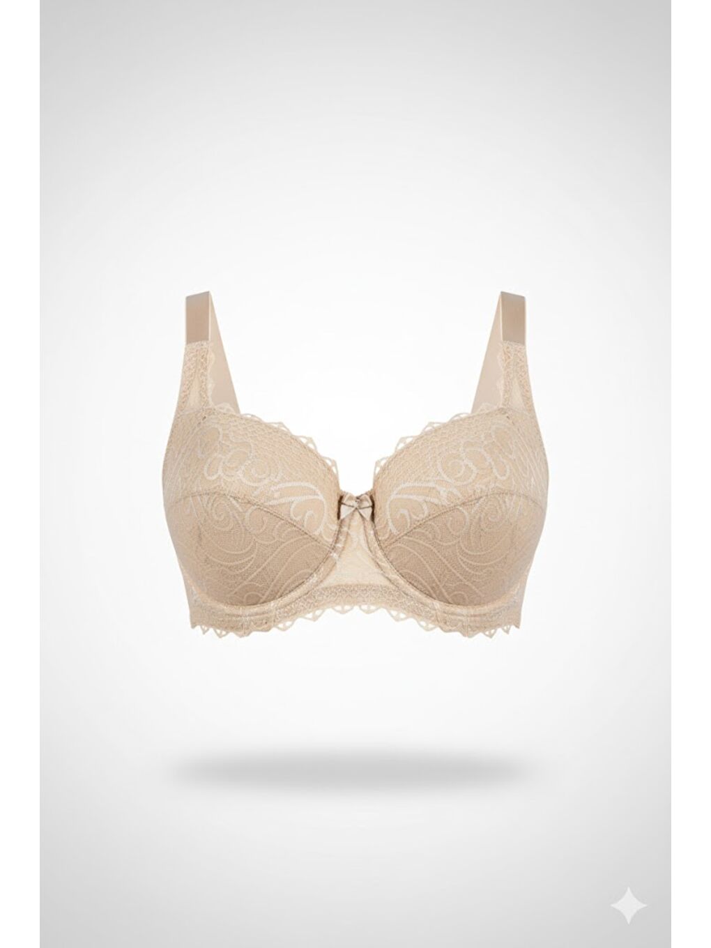 Bej Desteksiz Sütyen C18040 Vizon