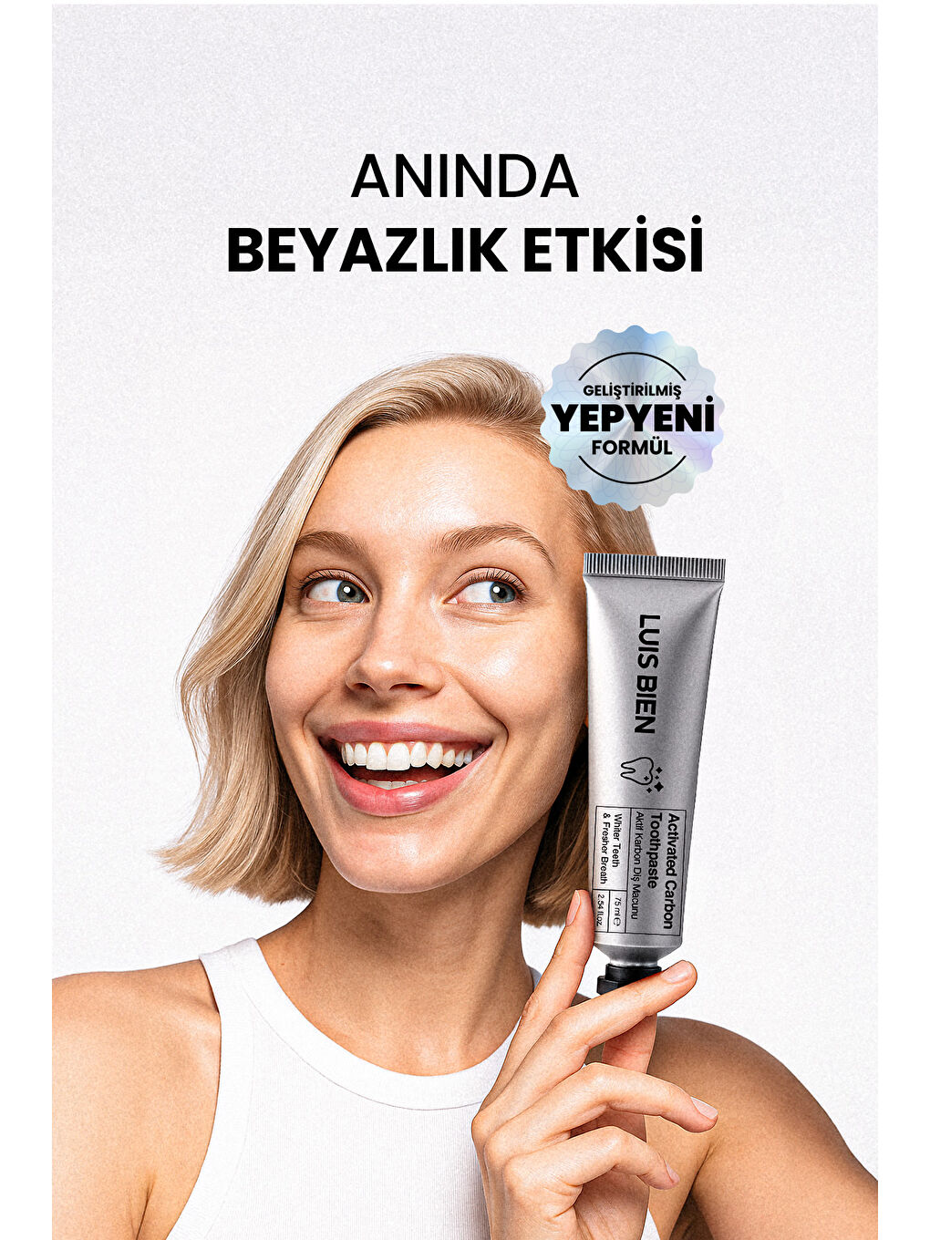 Aktif Karbon Diş Temizleme Macunu 75 Ml + Bambu Diş Fırçası Set-2