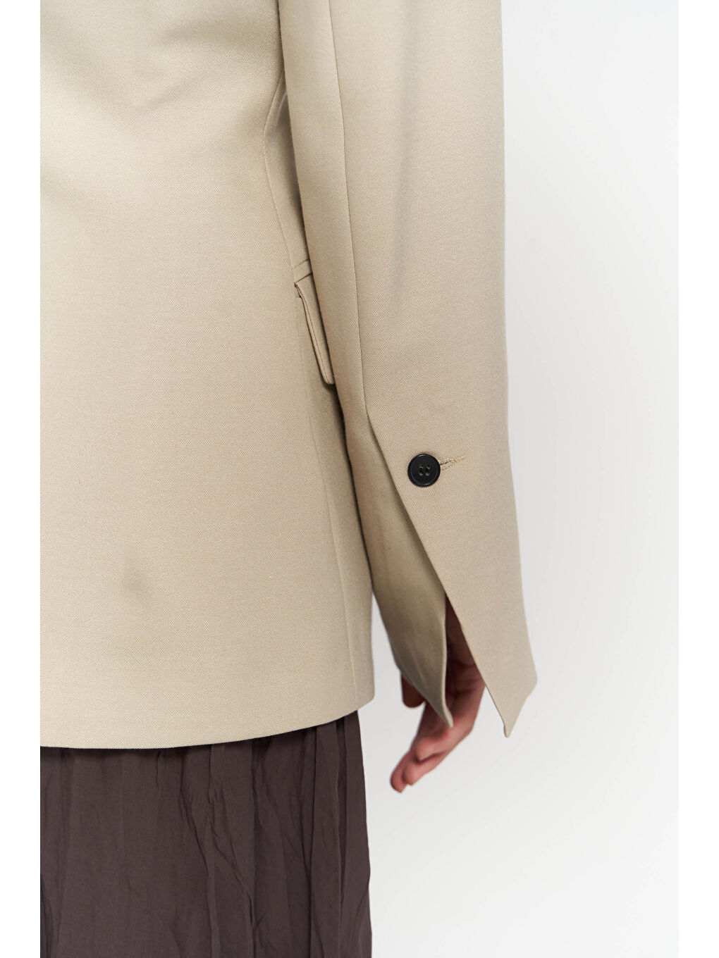 Mai Collection Yeşil Lecco Dar Kesim Olive Green Blazer - 7