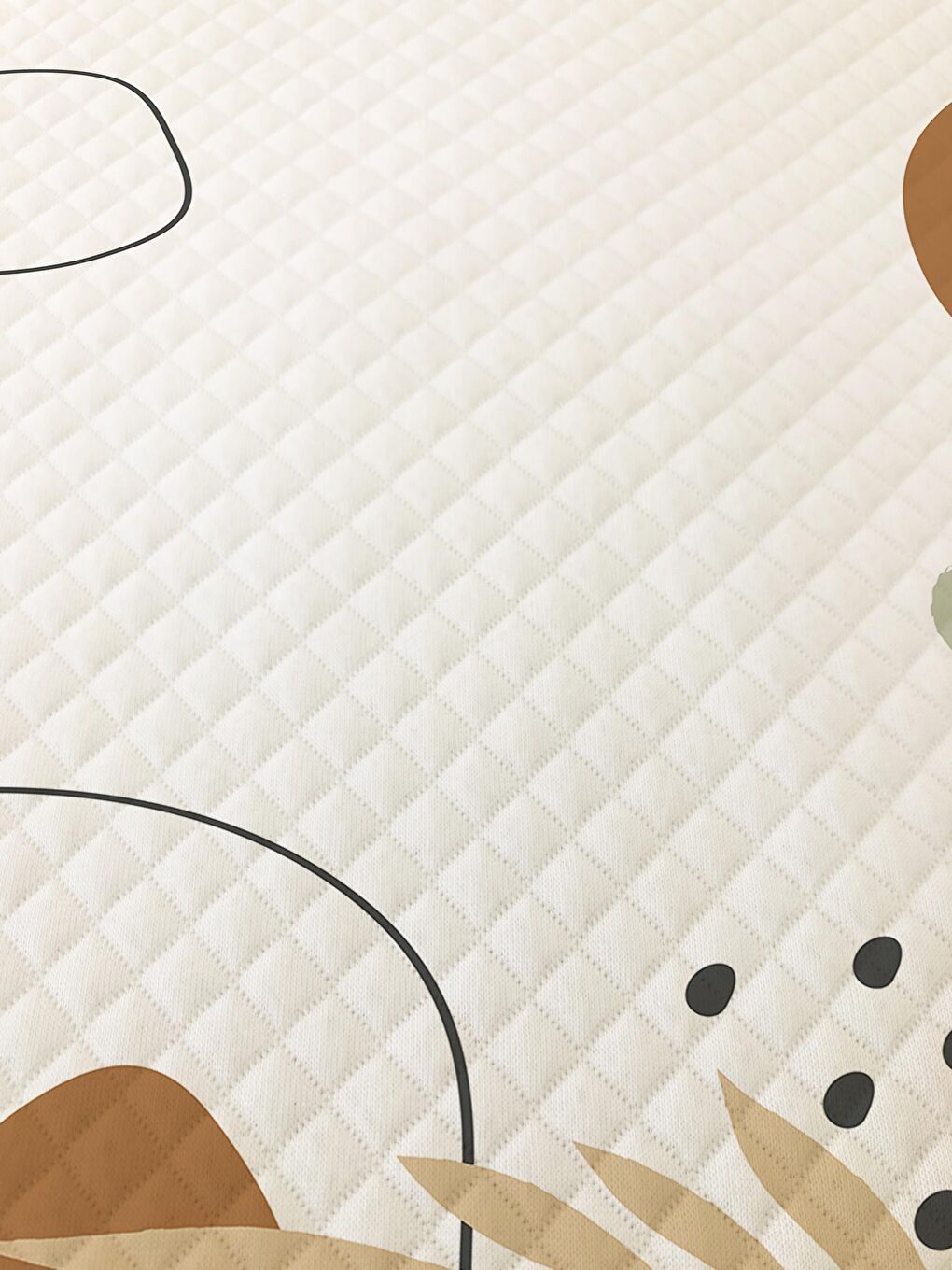 Karışık Soyut Desen Tek Kişilik Çocuk Pike Takımı 160x220 cm-1