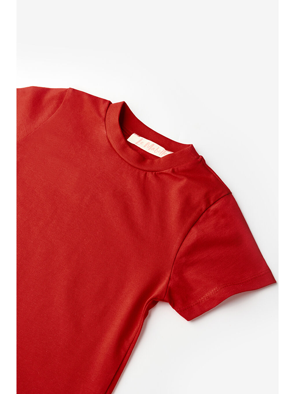Kırmızı Penye Basic Çocuk Tişört-2