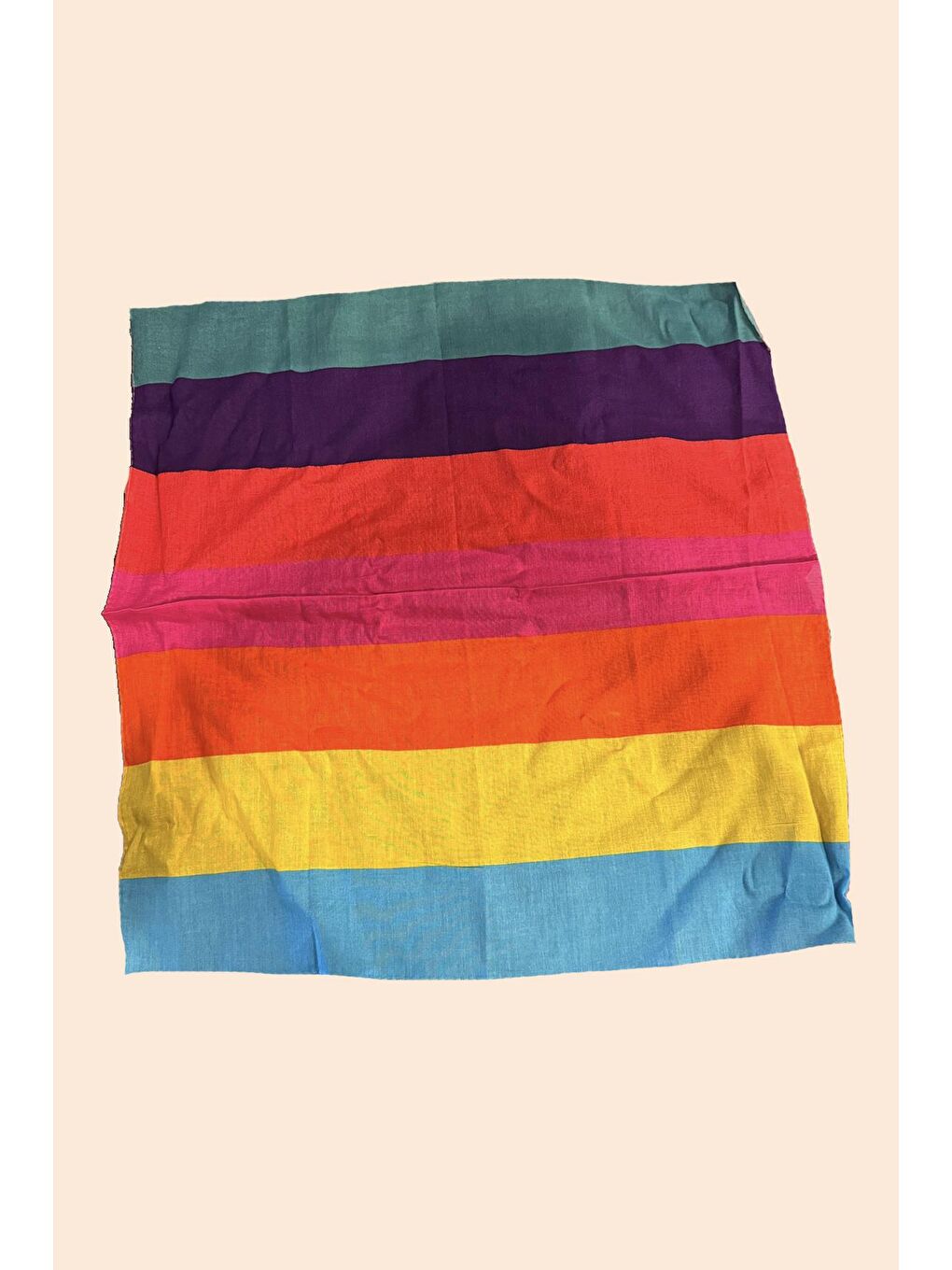 Karışık Etnik Desenli Saten Bandana Fular-2