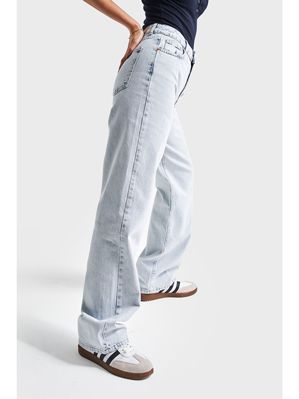 Mavi Kadın Snow Jean Rengi Doris 4S5-27 Yüksek Bel %100 Pamuk Straight Fit Denim Jean-2