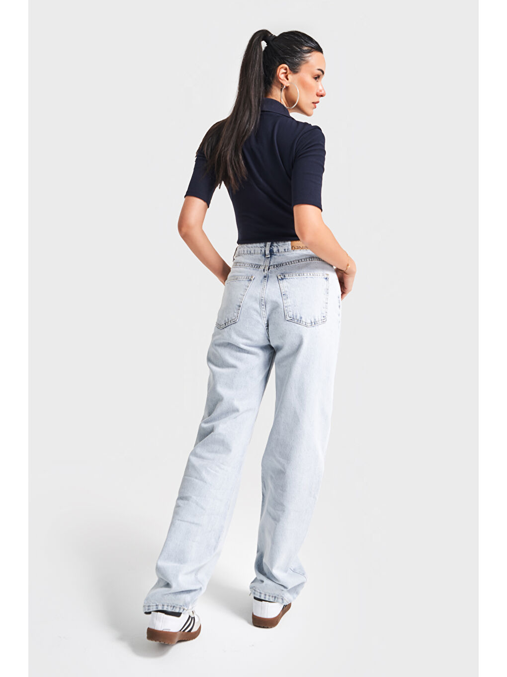 Mavi Kadın Snow Jean Rengi Doris 4S5-27 Yüksek Bel %100 Pamuk Straight Fit Denim Jean-5