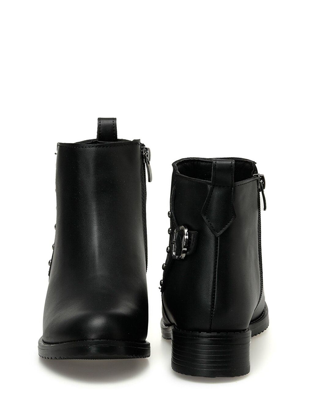 316154.Z 3PR Siyah Kadın Düz Bot-4