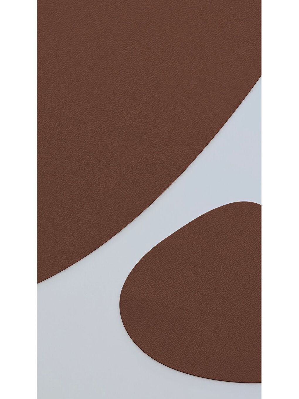 ASDIVA Deri Amerikan Servis Supla Placemats Armut model Kiremit 2 Kişilik 4 Parça-1