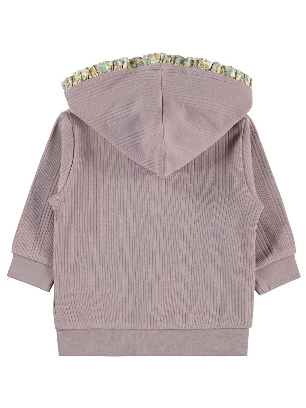 Baby Çizgi Raporlu 6-18 Ay Hırka - Lila 9-12 Ay