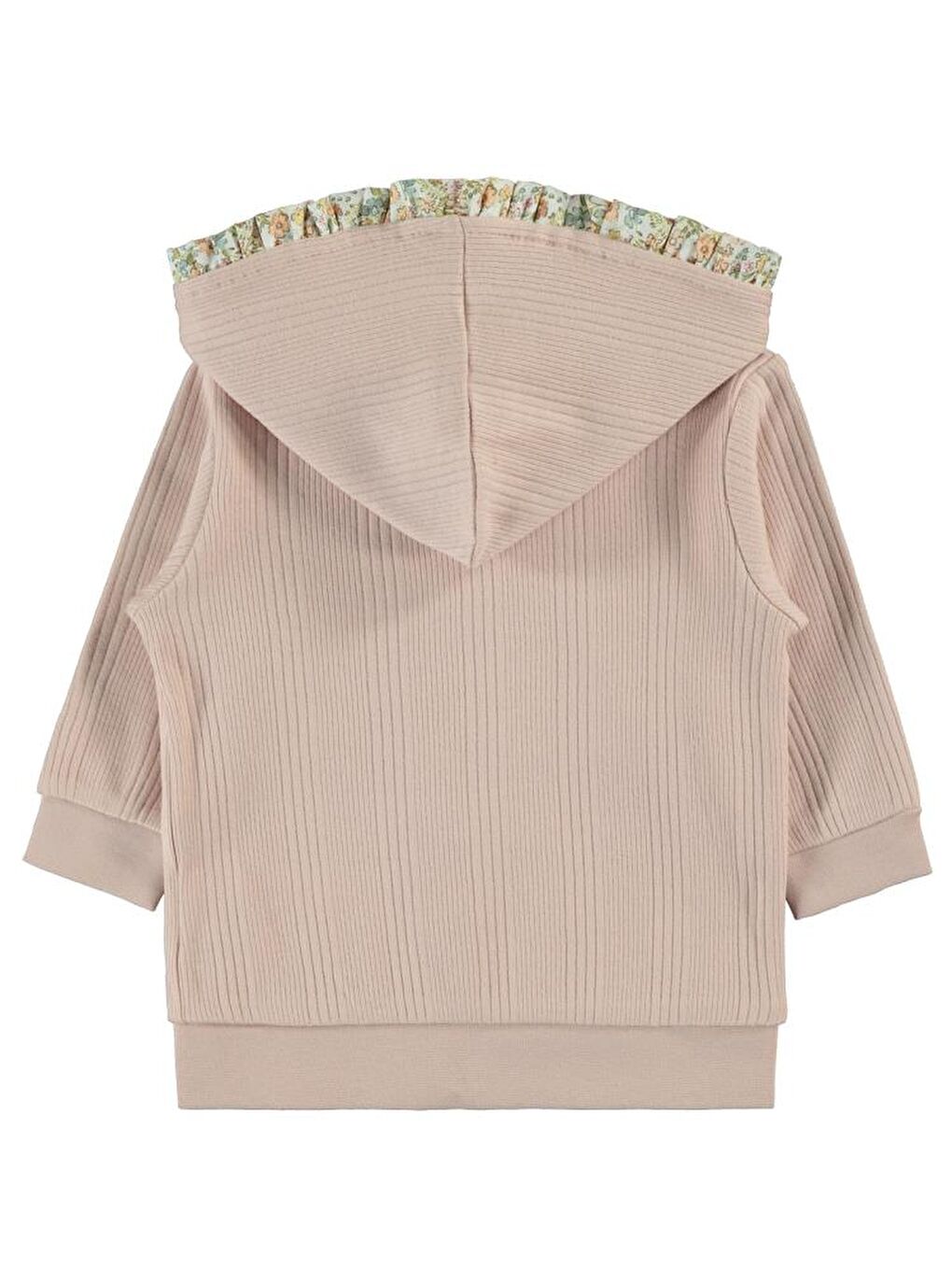 Pembe Baby Çizgi Raporlu 6-18 Ay Hırka - Pudra 18-24 Ay-1