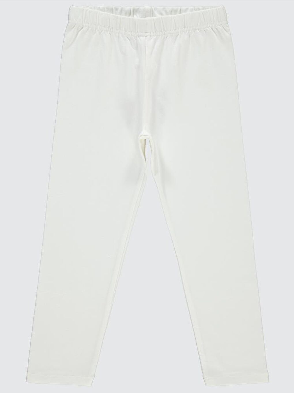 Girls Basic 6-9 Yaş Tayt - Ekru 9-10 Yaş