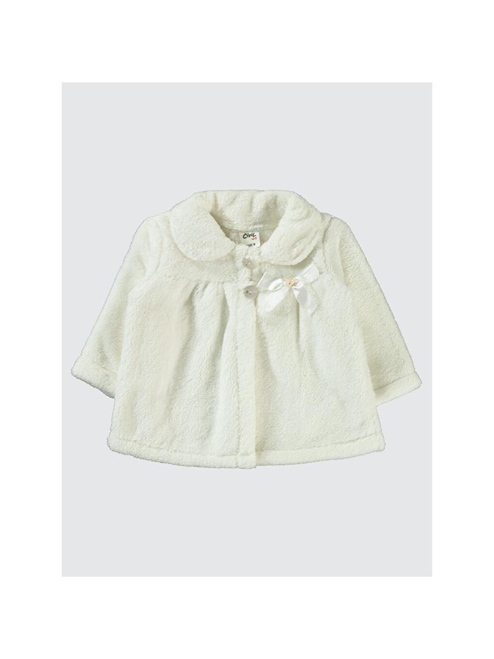 Baby Fiyonklu 6-18 Ay Hırka - Ekru 6-9 Ay-1