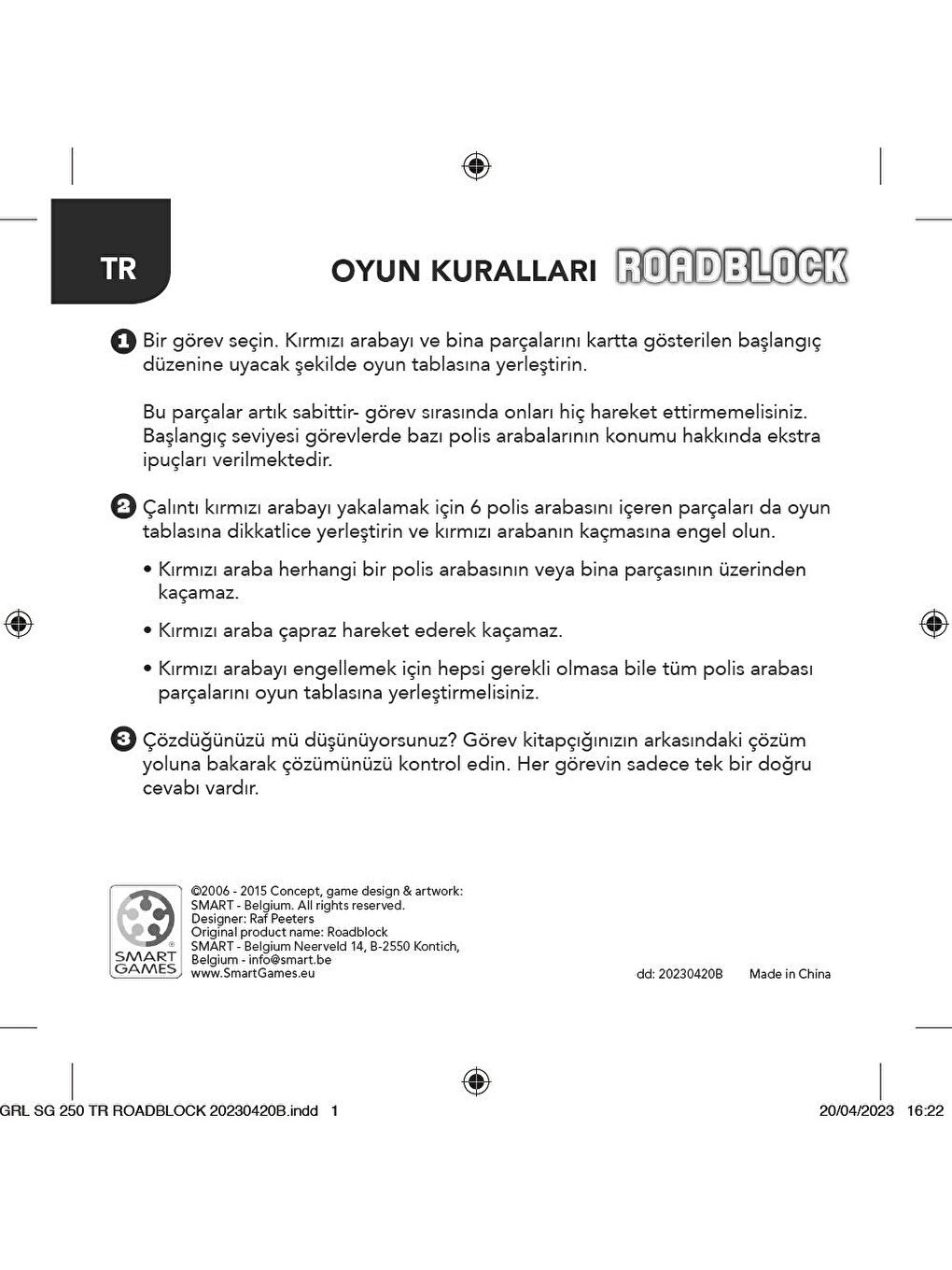 SmartGames Karışık RoadBlock Zeka Oyuncağı - 7