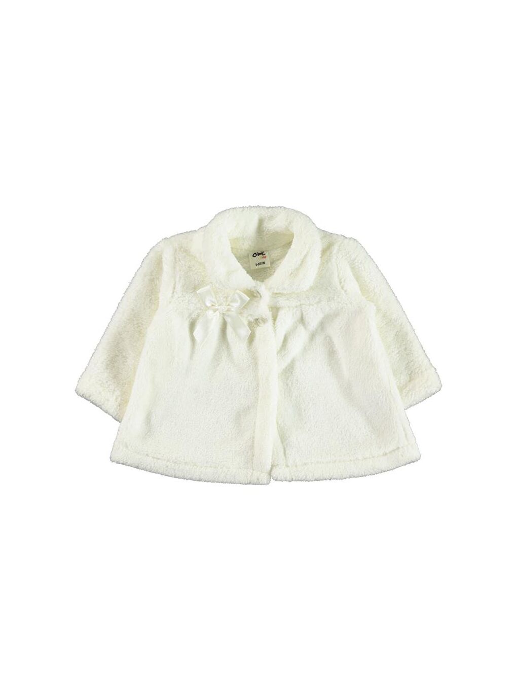 Baby Fiyonklu 6-18 Ay Hırka - Ekru 6-9 Ay-5