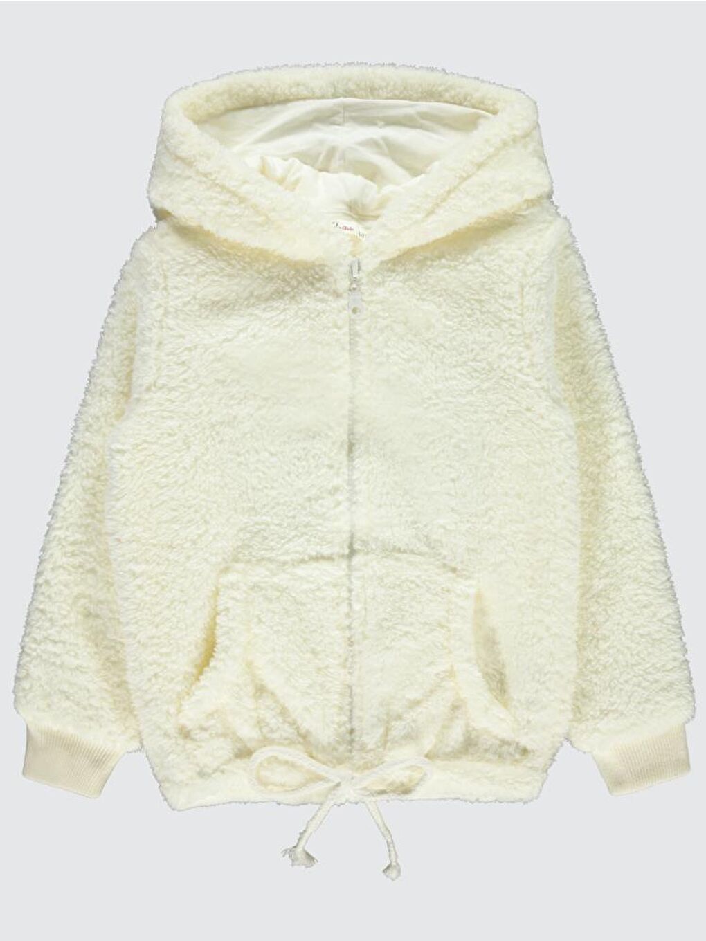 Kız Çocuk Kapüşonlu Hırka 6 9 Yaş Ekru-1