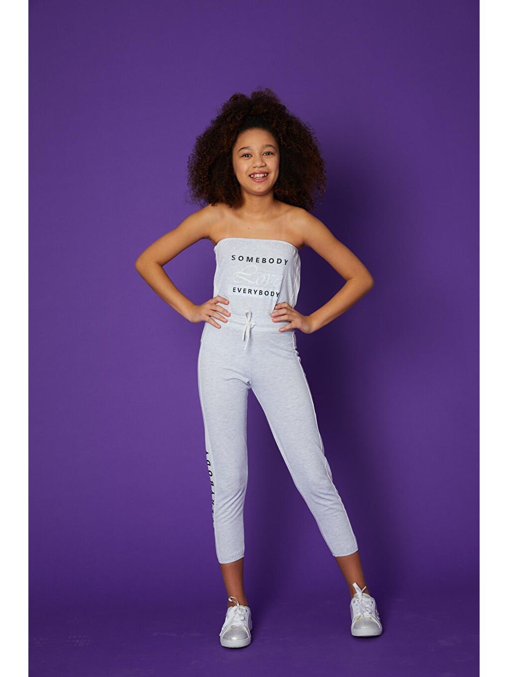 Gri Kız Çocuk Tulum-2