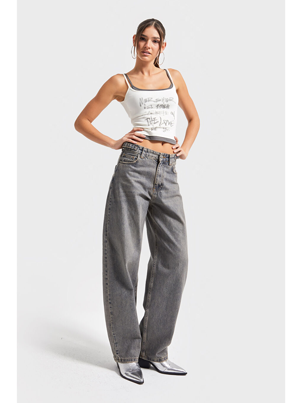 Mavi Kadın T.Kot Rengi Lotus 2w5-134 Baggy Fit İç Boy 83cm %100 Pamuk Denim Jean-2