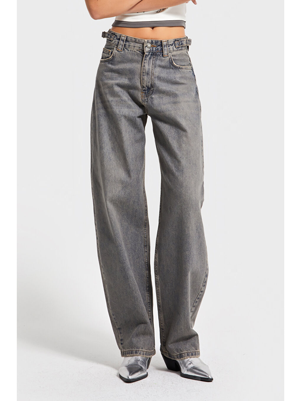 Mavi Kadın T.Kot Rengi Lotus 2w5-134 Baggy Fit İç Boy 83cm %100 Pamuk Denim Jean-4