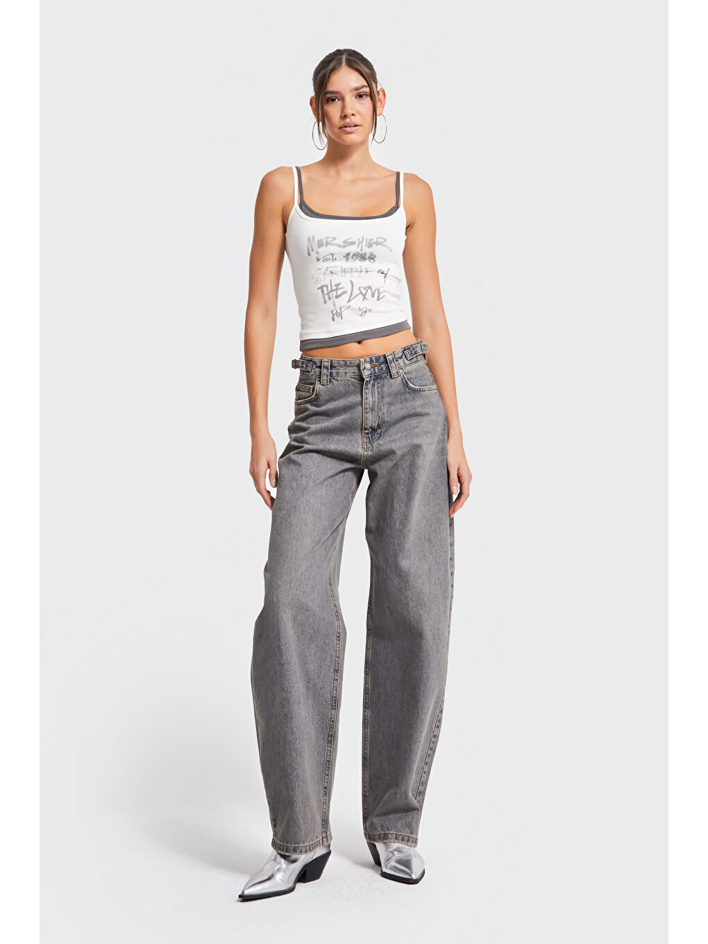 Mavi Kadın T.Kot Rengi Lotus 2w5-134 Baggy Fit İç Boy 83cm %100 Pamuk Denim Jean-5