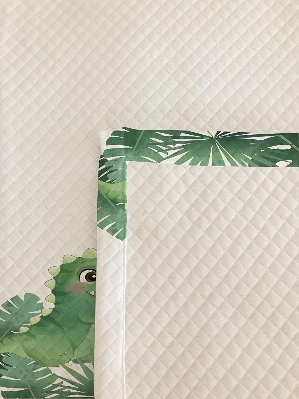 Karışık Dinazor Desen Tek Kişilik Çocuk Pike Takımı 160x220 cm-2