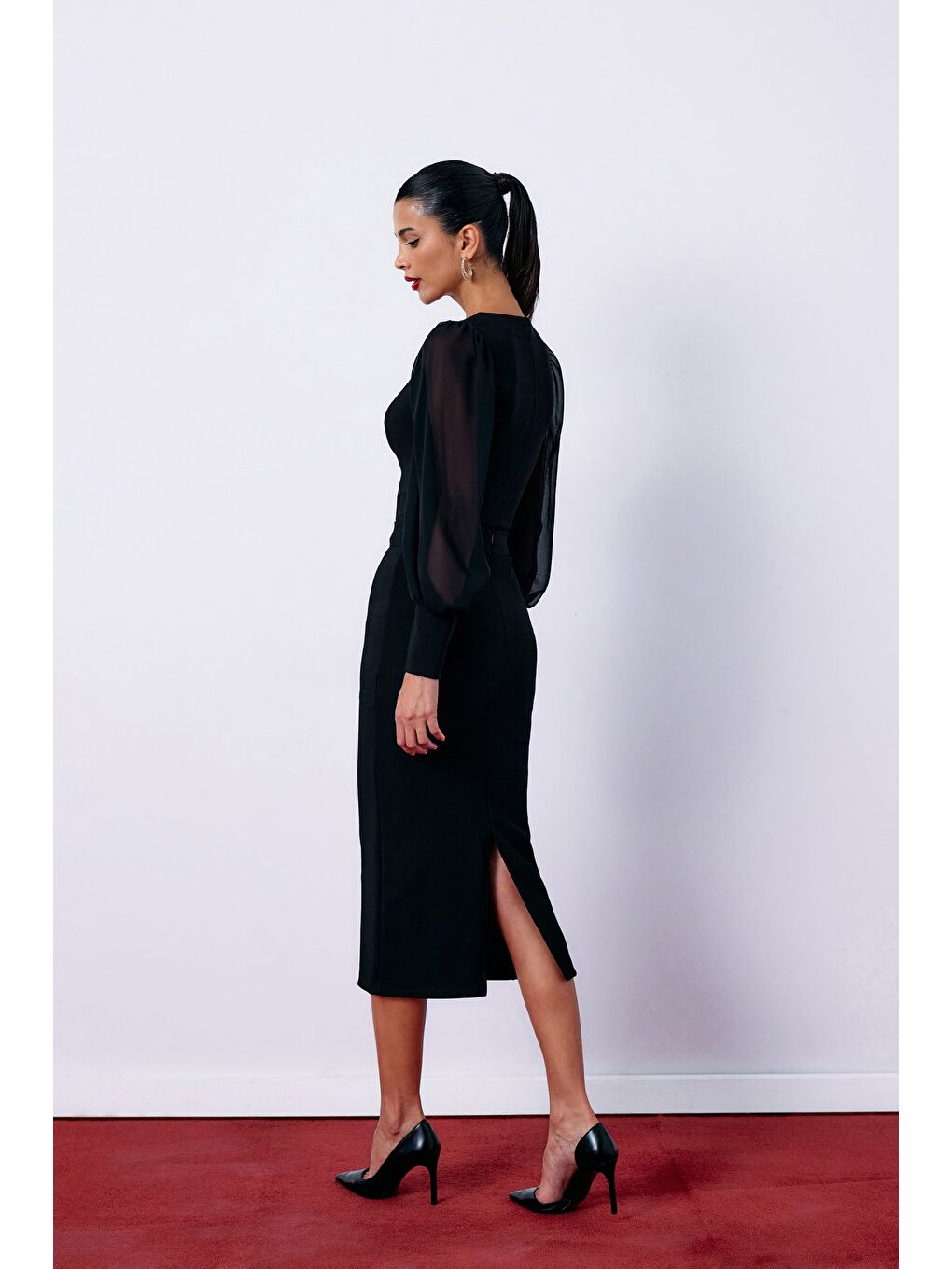 Midi Boy Kalem Etek - Siyah-4