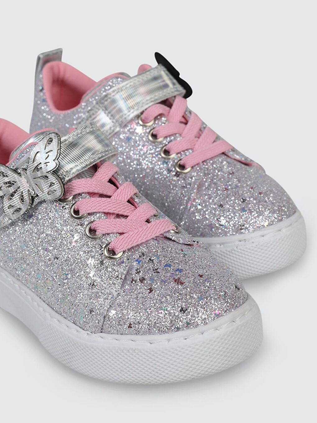 Girls Pullu Aksesuarlı 26- Spor Ayakkabı - Gri 31-1