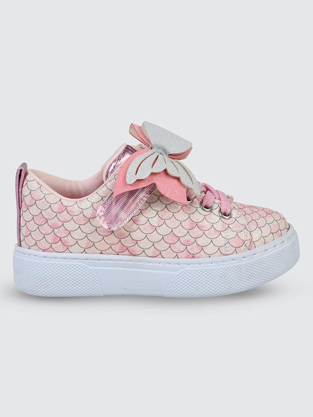 Girls Balık Sırtı Baskılı 26- Spor Ayakkabı - Pembe 31
