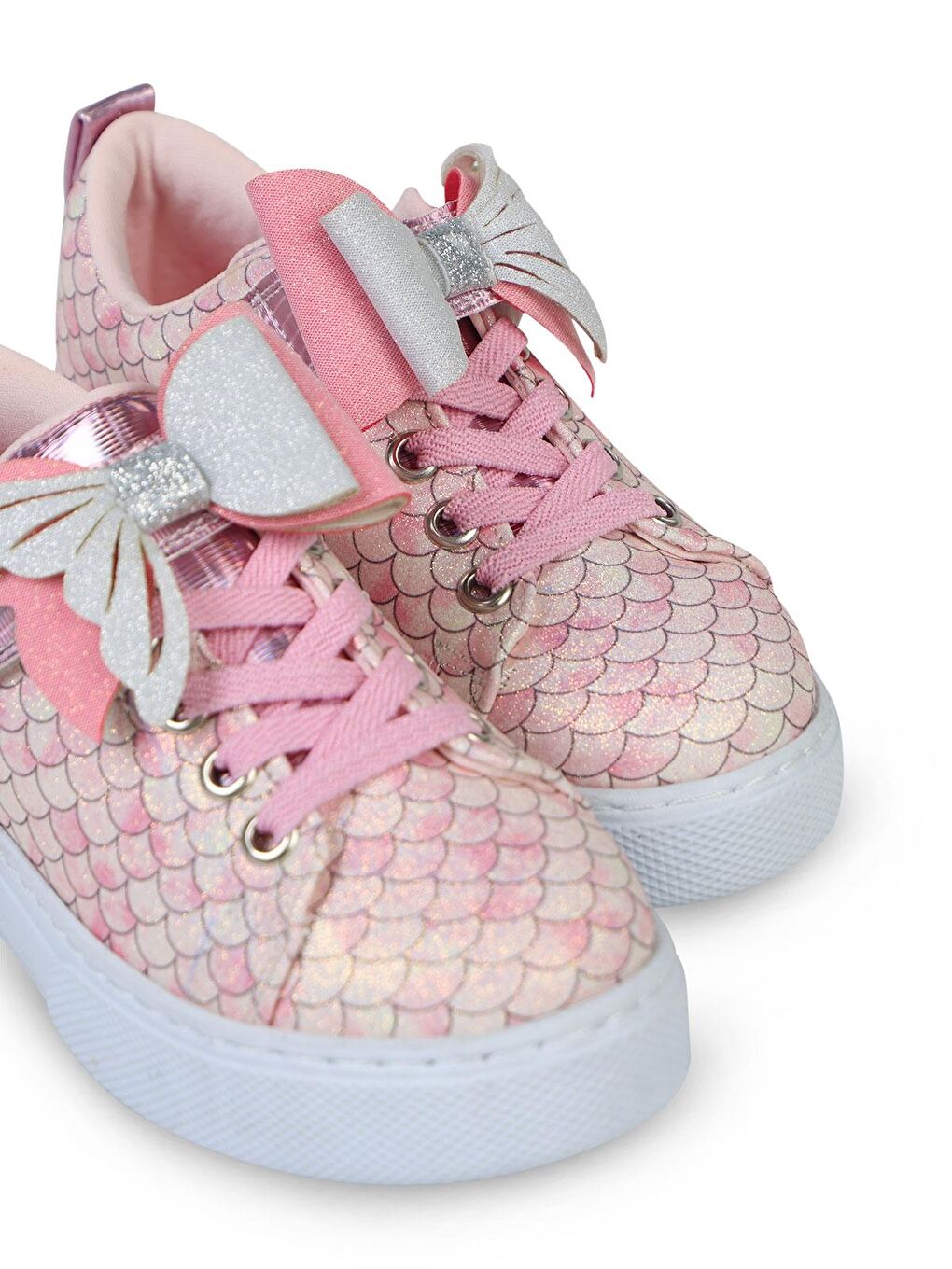 Girls Balık Sırtı Baskılı 26- Spor Ayakkabı - Pembe 31-3