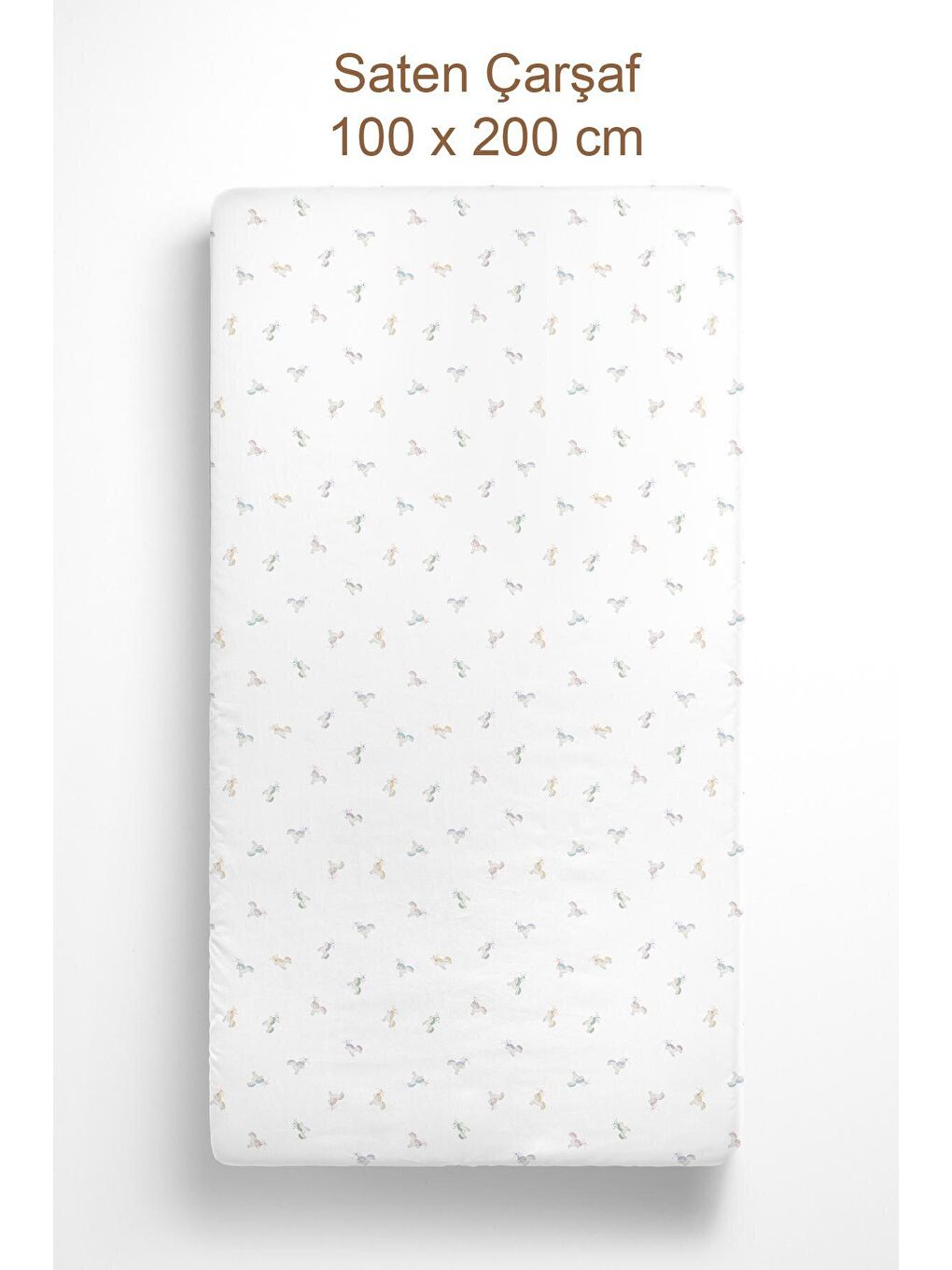 Casadora Baby Pembe 100% Pamuk Saten Lastikli Bebek-Çocuk Çarşafı - 100 x 200 cm