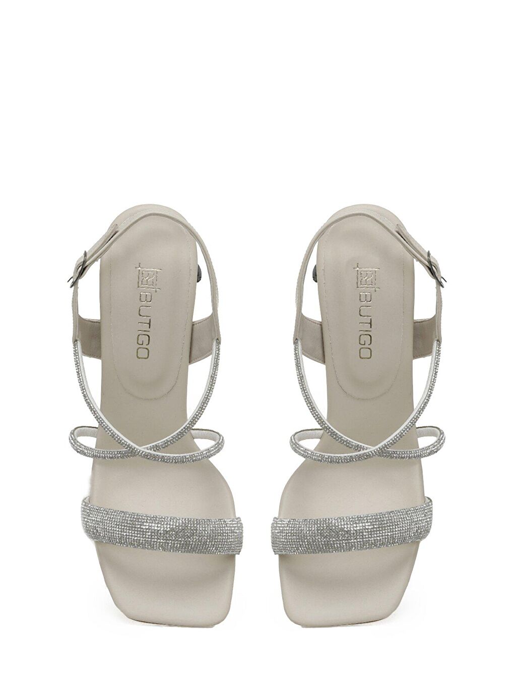 DESSA 3FX Bej Kadın Topuklu Sandalet-3