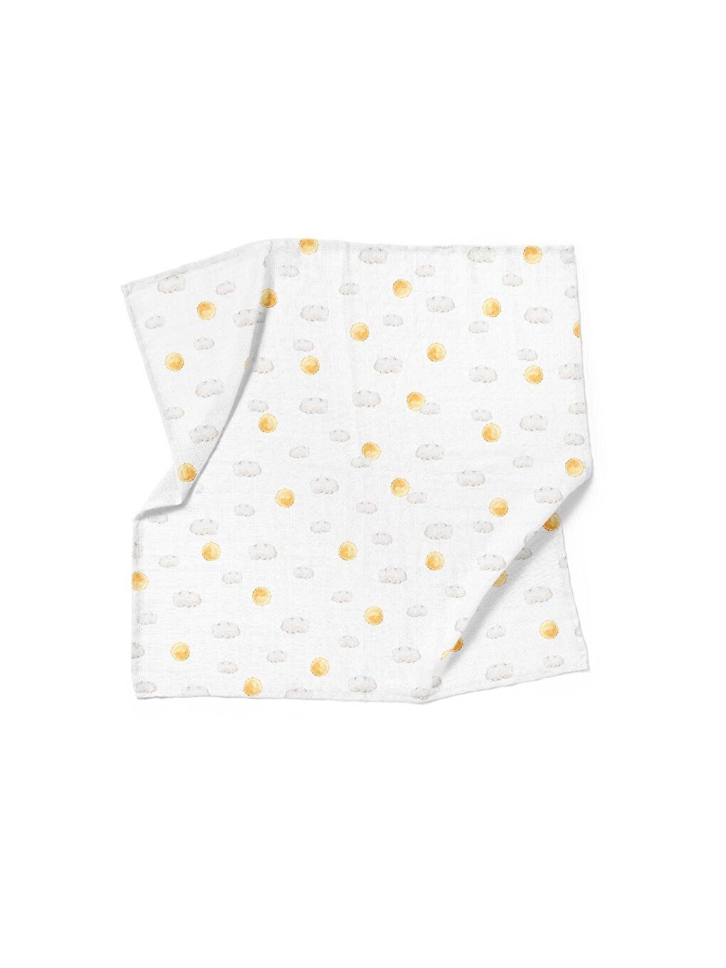 Casadora Baby Beyaz Loco Voyage %100 Pamuk  Müslin Örtü Seti - (70x70 cm 3'lü) - 2