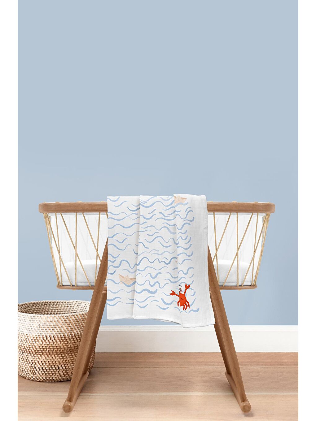 Beyaz Boubou 100% Pamuk Müslin Örtü Seti-3