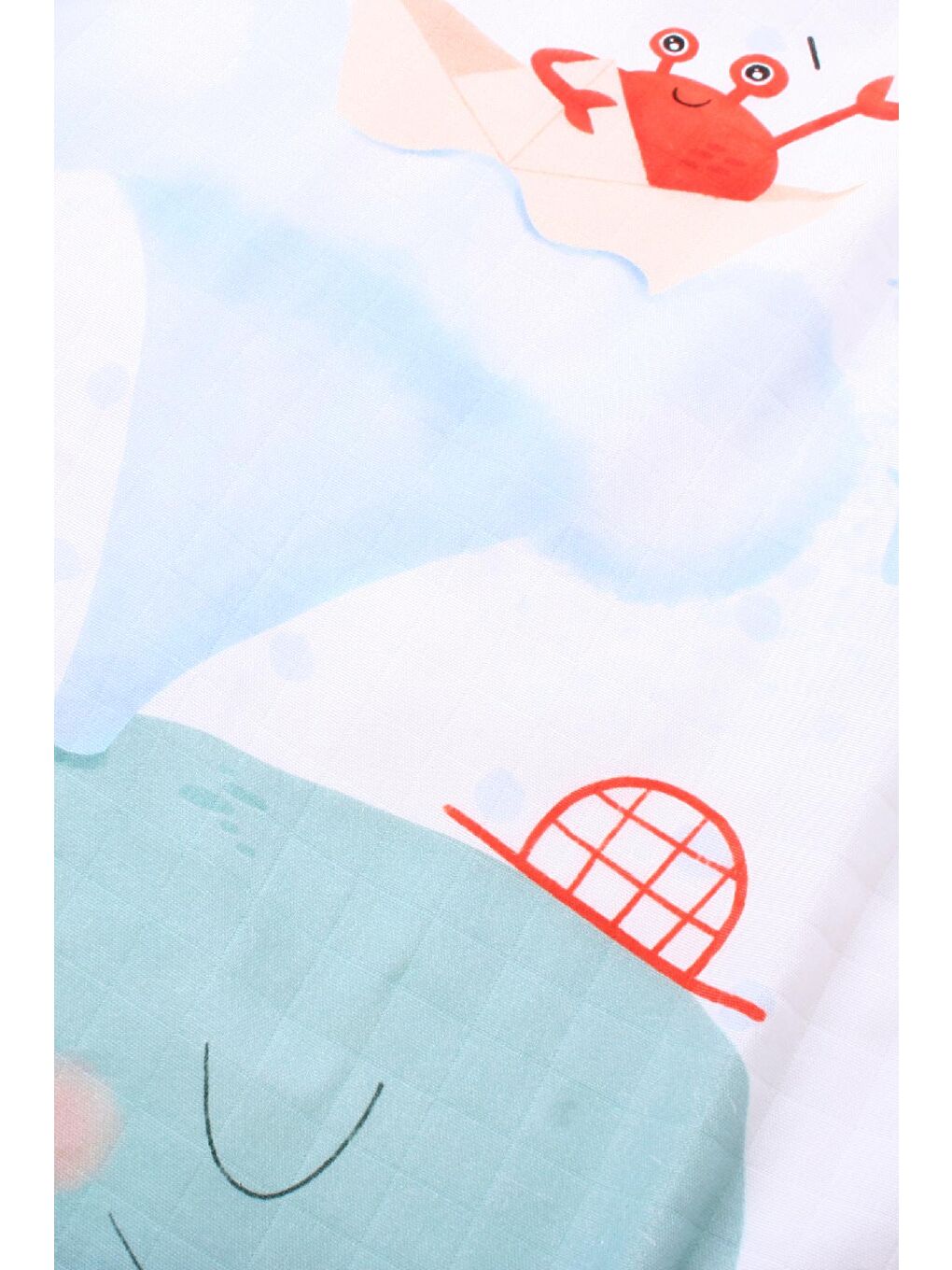 Beyaz Boubou 100% Pamuk Müslin Örtü Seti-5