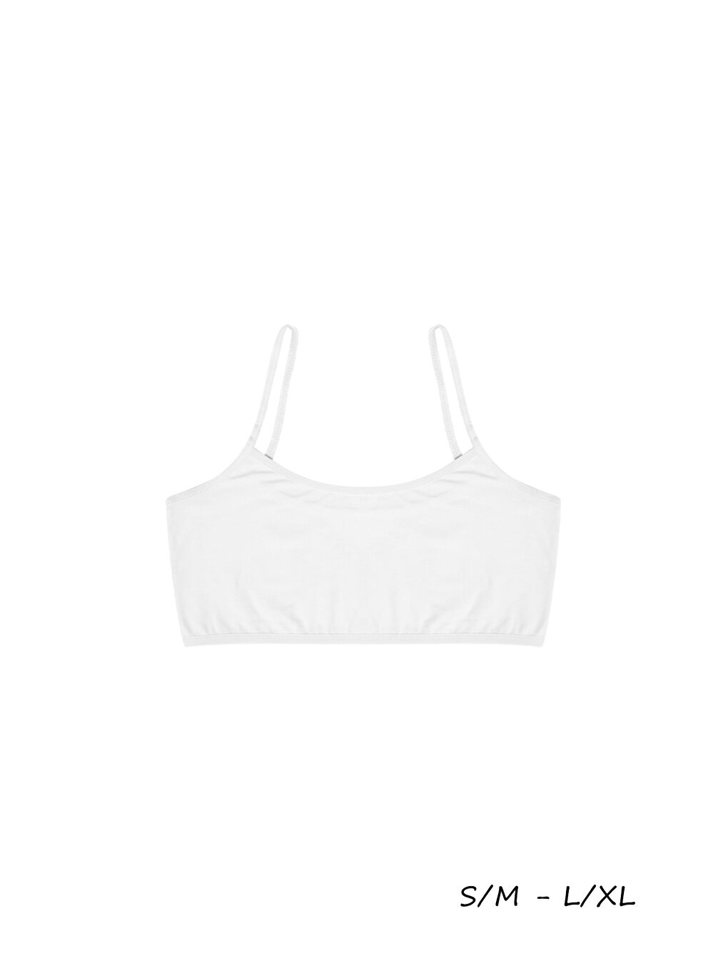 Karışık Kadın İp Askılı Süngersiz Büstiyer Pamuklu 3'lü Paket-1