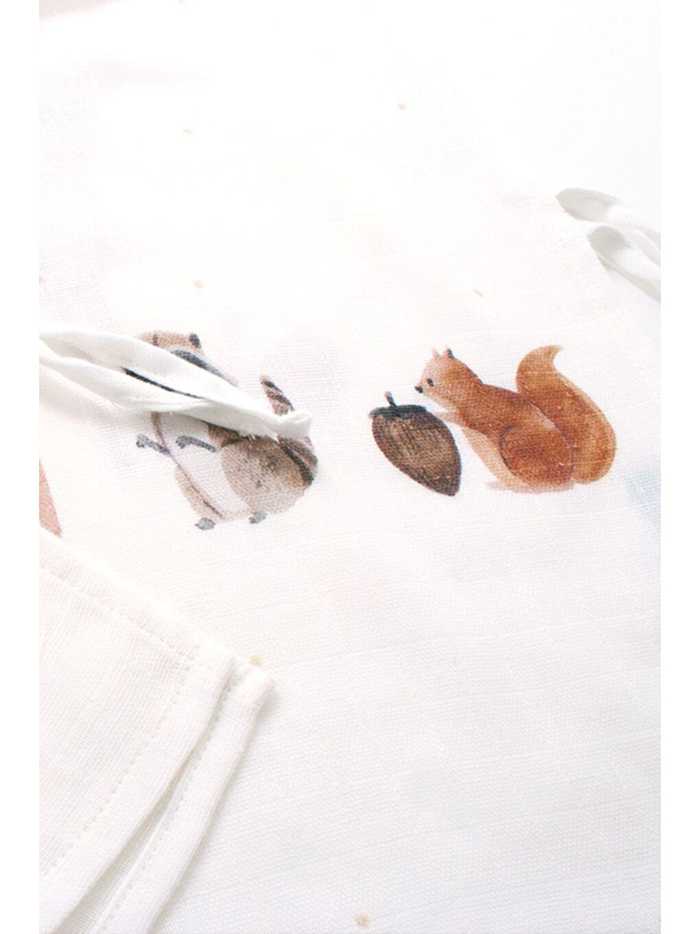 Beyaz Forest Amigos %100 Pamuk Müslin Panço-3