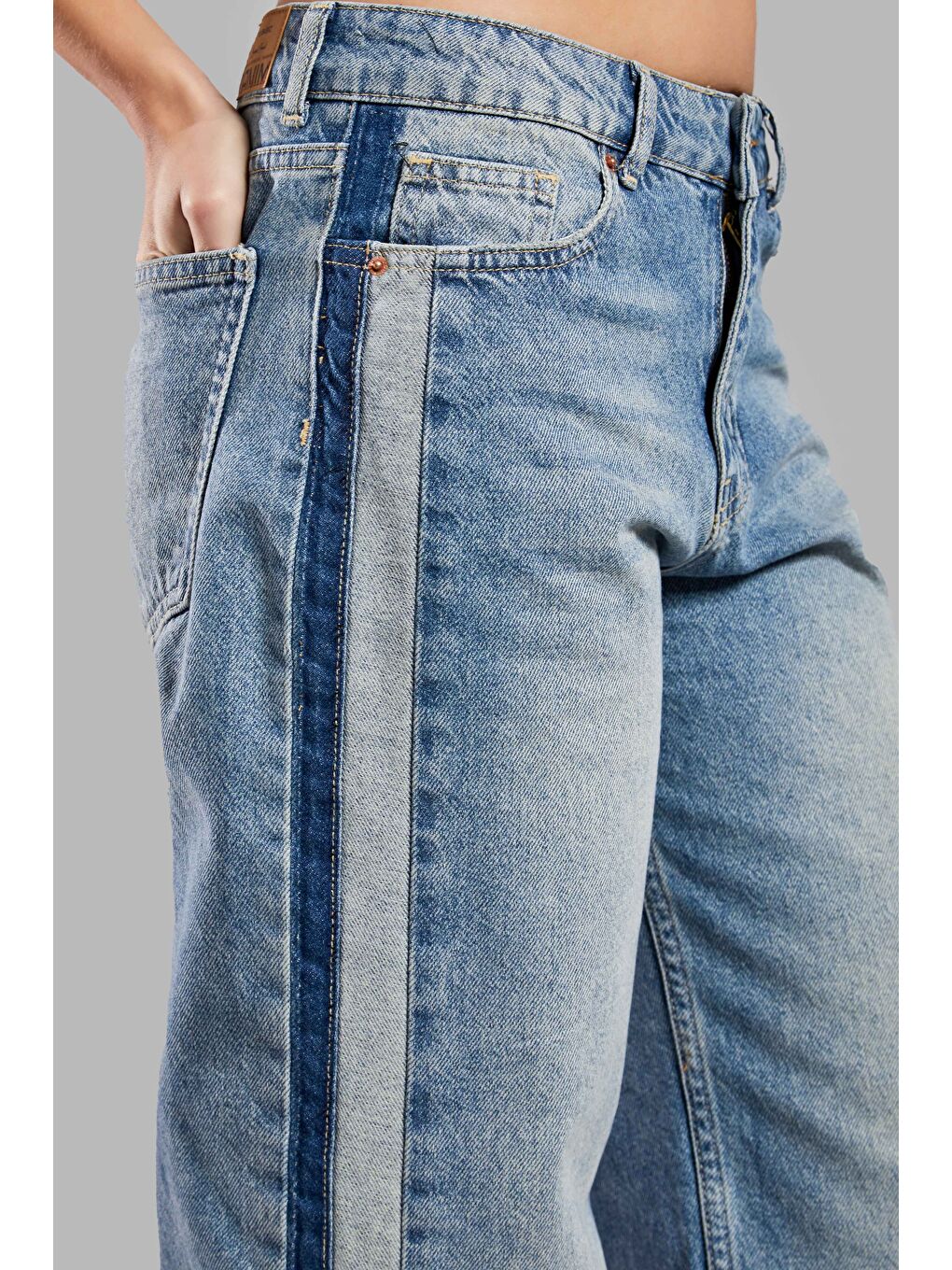 Mavi Kadın Jean Rengi 2S584 Straight Fit %100 Pamuk Yandan Şeritli Denim-2