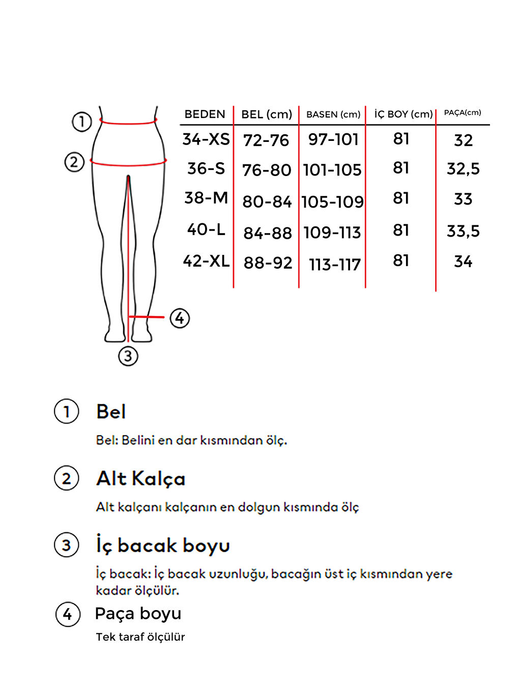 Kadın Mavi Jean Rengi 4S5-4 Boxer Detaylı Palazzo Fit %100 Pamuk Denim Jean-3