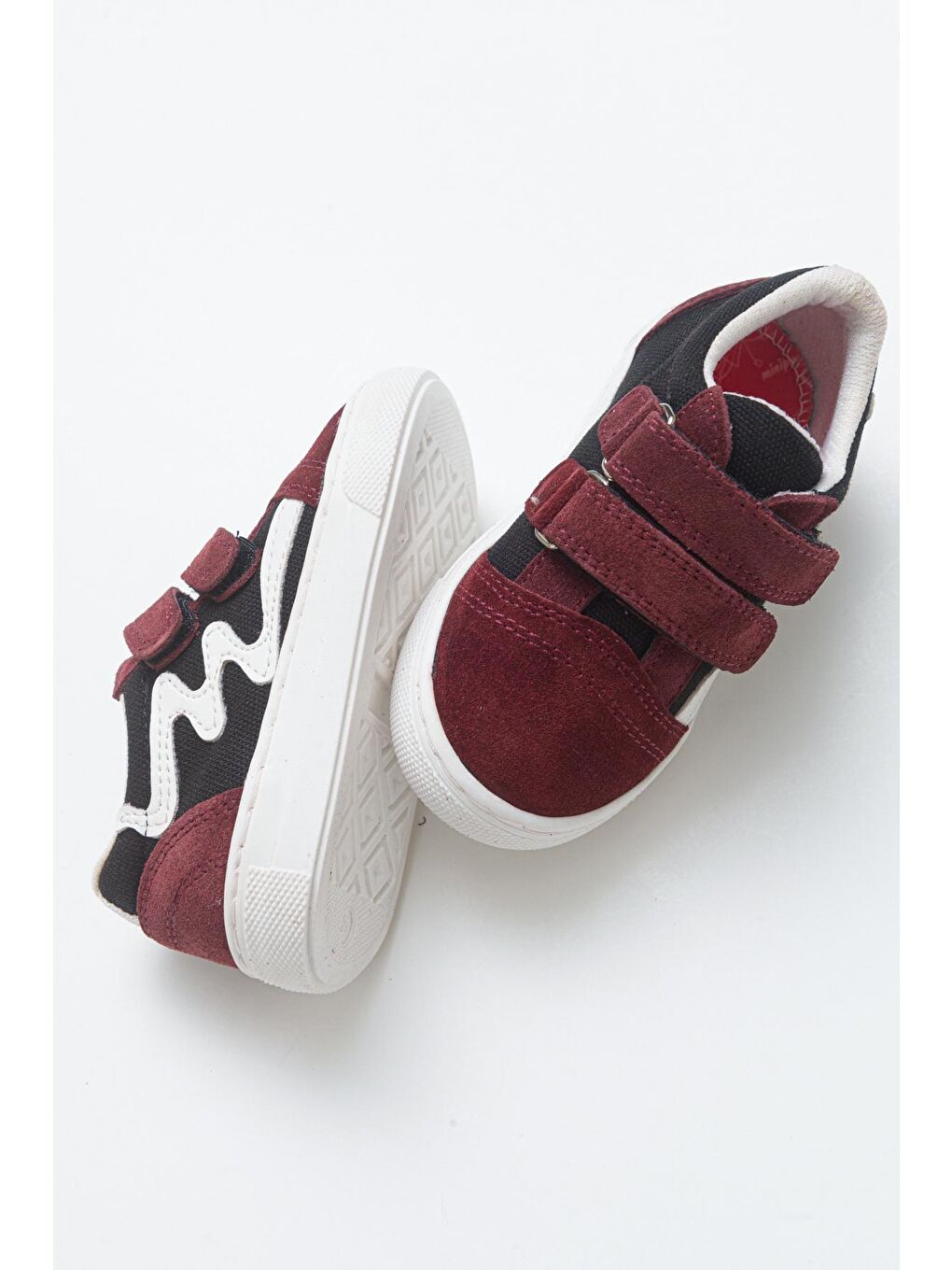 Erkek Çocuk Bordo Deri Ortopedik Destekli Sneaker Ayakkabı-3