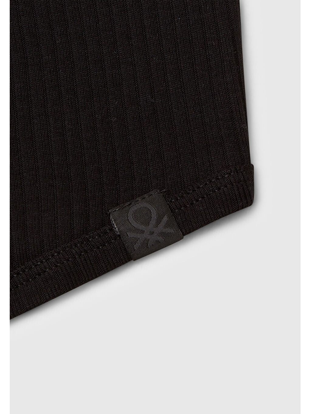 Kız Çocuk Siyah Fitilli Crop Atlet-2