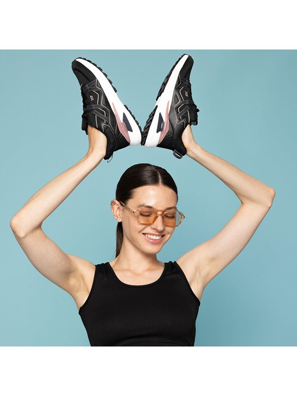 Siyah TrailMaster 4.5 Elite Kadın Bağcıklı SİYAH-BEYAZ Yürüyüş Ayakkabısı-2