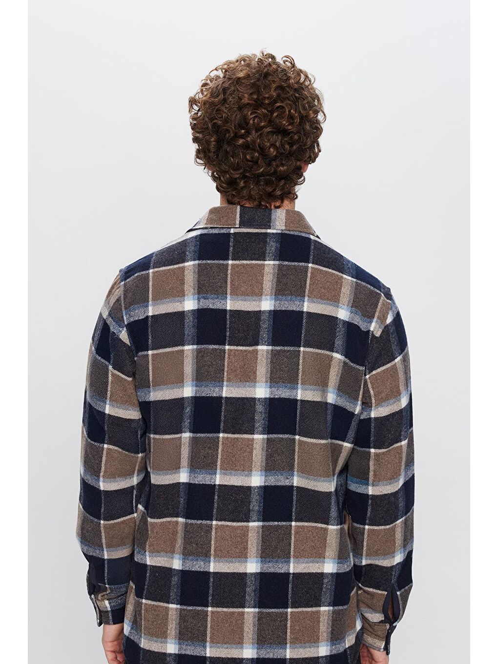 Karışık Erkek Regular Fit Klasik Kesim Oduncu Tek Cep Kapaklı Kışlık Gömlek-4