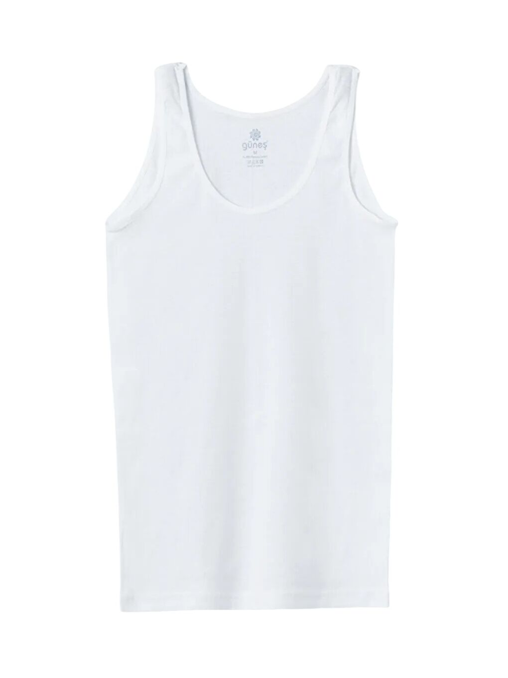 Beyaz 3'Lü Geniş Askı Kadın Atlet-1