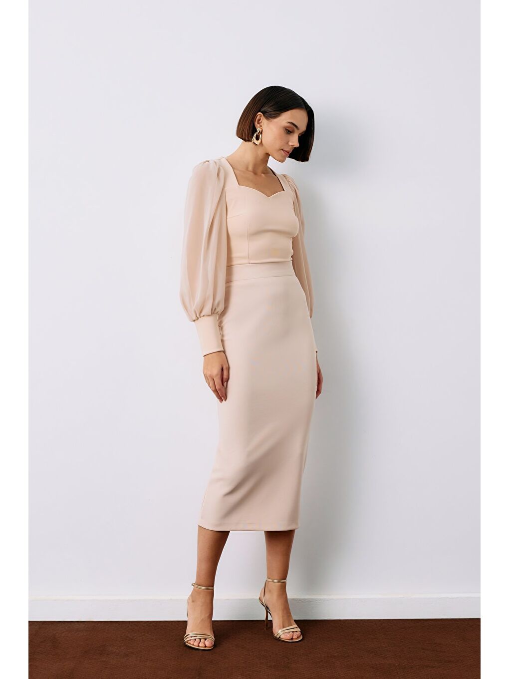 Midi Boy Kalem Etek - Bej-2