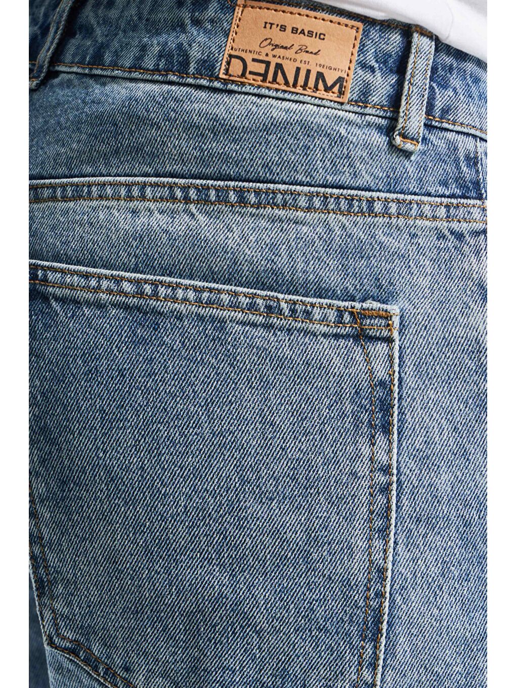 Mavi Erkek Jean Rengi Straight Fit %100 Pamuk Denim-5