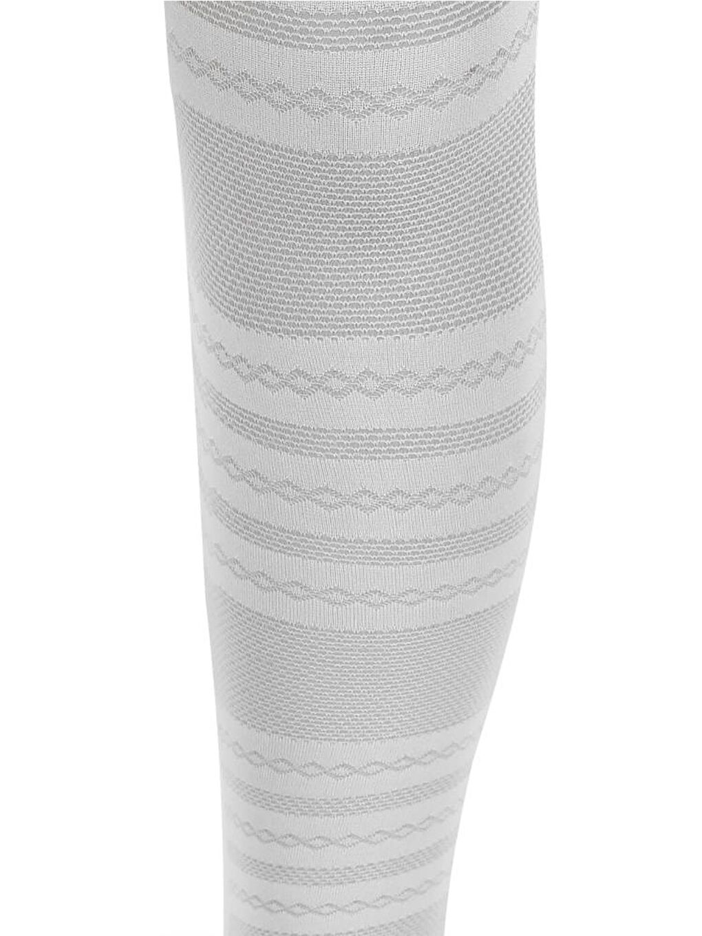 Kız Çocuk Külotlu Çorap 2-12 Yaş Beyaz-1