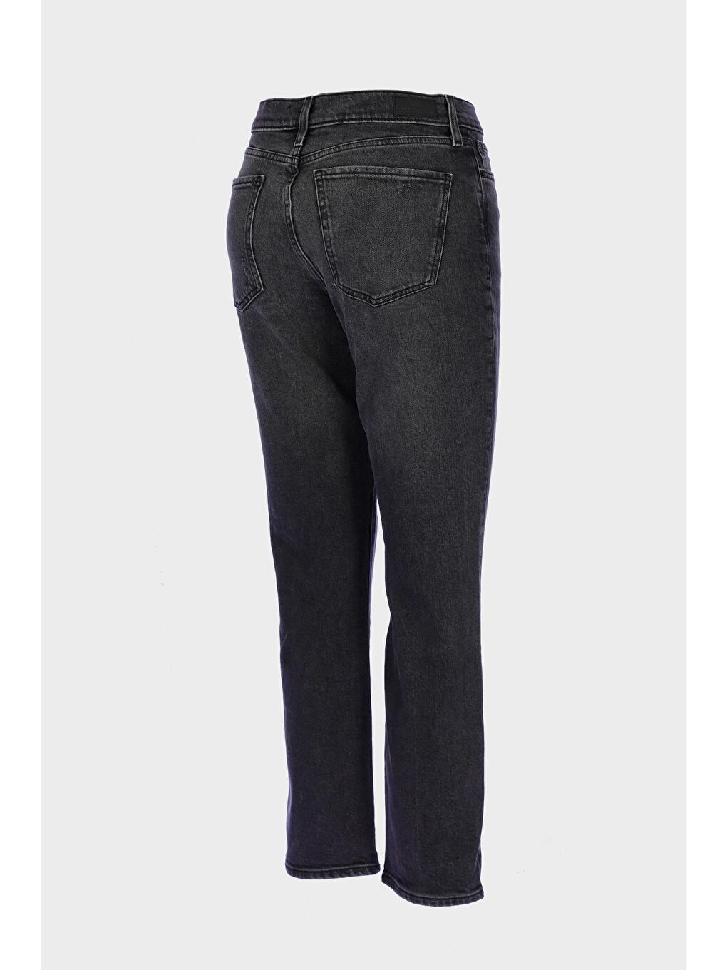 CROSS JEANS Antrasit Yüksek Bel Patı Fermuarlı Slim Straight Jean Pantolon C 4556-010 - 3