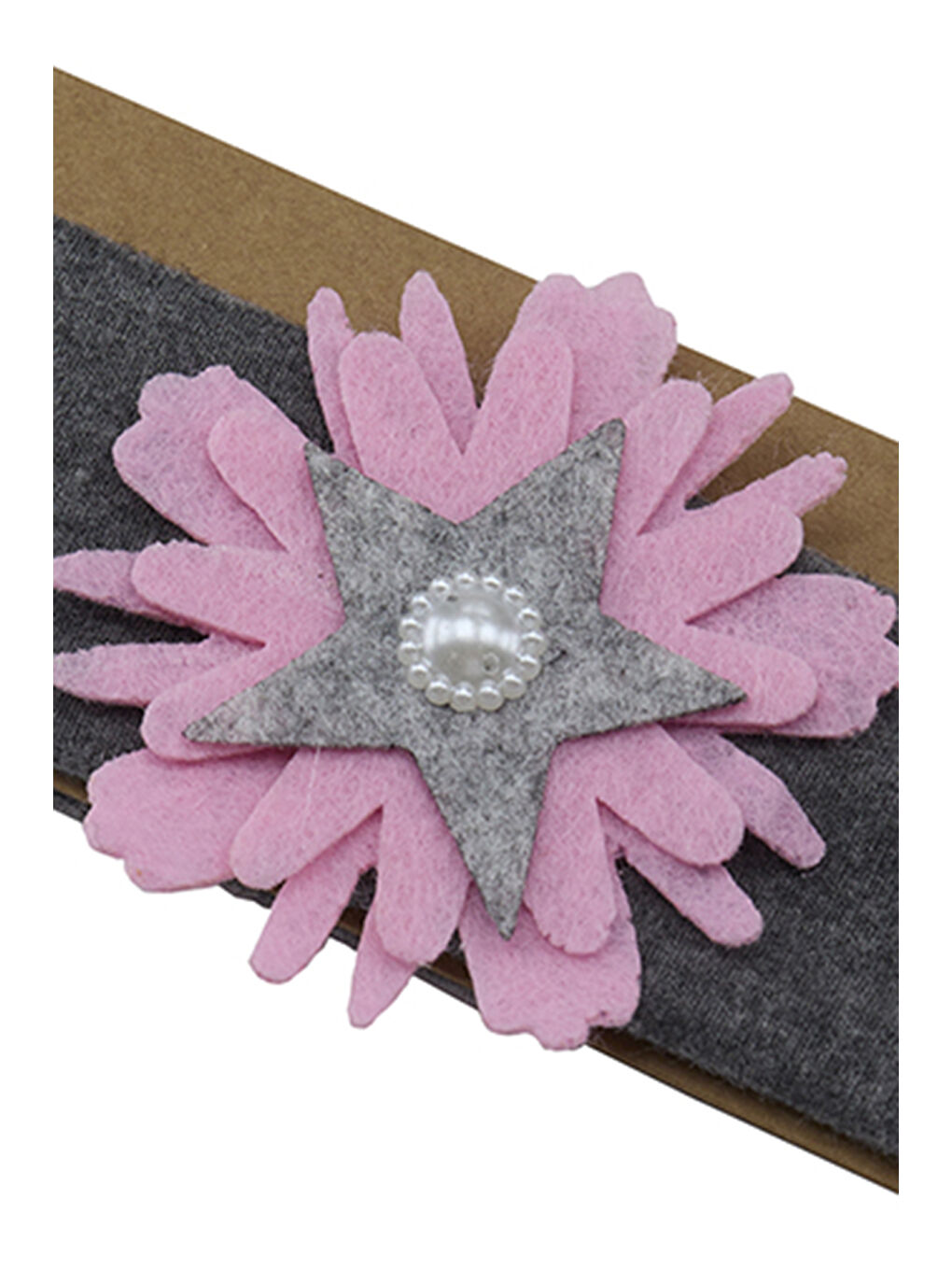 Kız Çocuk Keçe Yıldızlı Saç Bandı Siyah-6